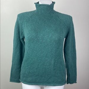 L.L. Bean Raglan Sleeve Turtleneck Knit Sweater